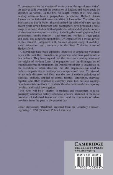 English Industrial Cities of the Nineteenth Century