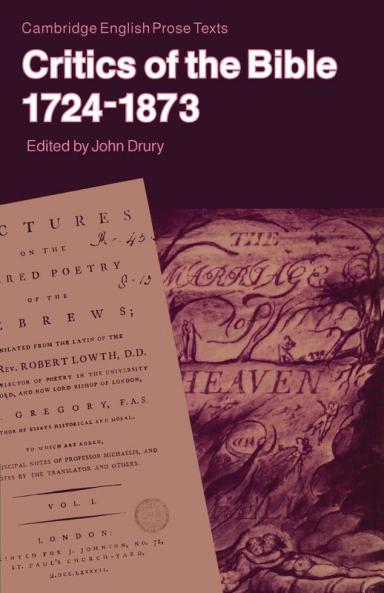 Critics of the Bible 1724-1873