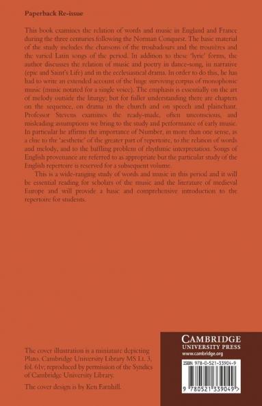 Words and Music in the Middle Ages