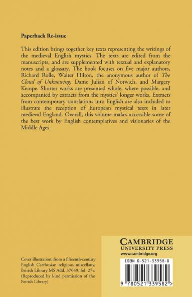 English Mystics of the Middle Ages