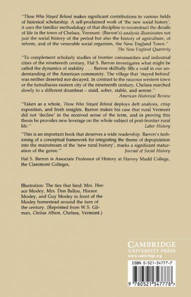 Those Who Stayed Behind