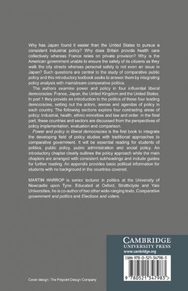 Power and Policy in Liberal Democracies