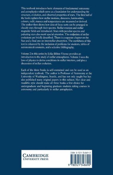 Introduction to Stellar Astrophysics