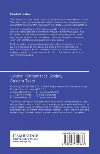 Summing and Nuclear Norms in Banach Space Theory