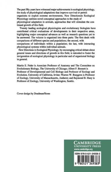 New Directions in Ecological Physiology