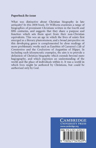 Authorised Lives in Early Christian Biography