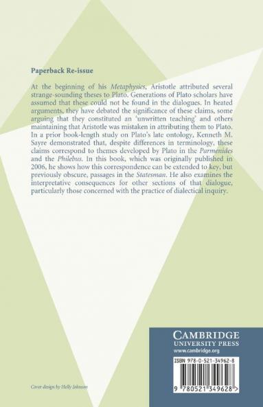 Metaphysics and Method in Plato's Statesman