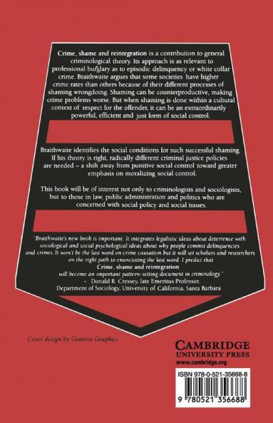 Crime Shame and Reintegration
