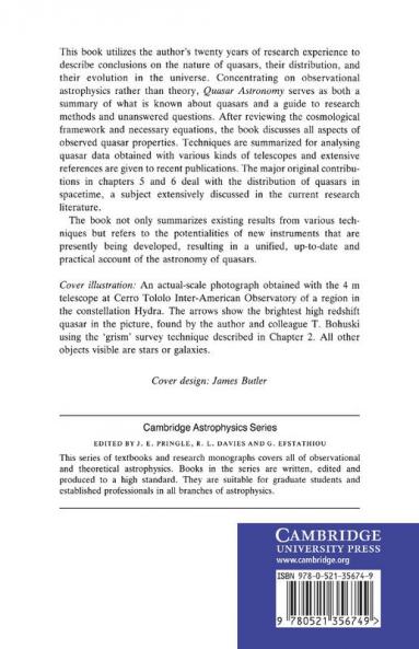 Quasar Astronomy