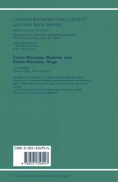 Maximal Cohen-Macaulay Modules Over Cohen-Macaulay Rings