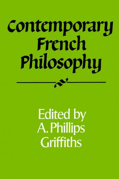 Contemporary French Philosophy