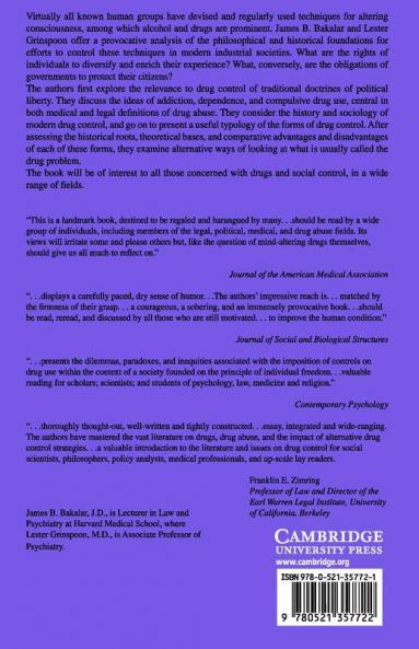 Drug Control in a Free Society