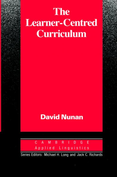 The Learner-Centred Curriculum