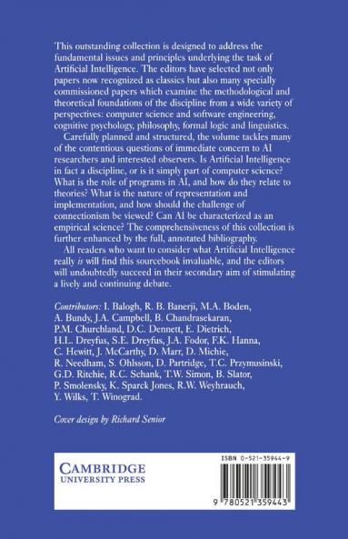 The Foundations of Artificial Intelligence