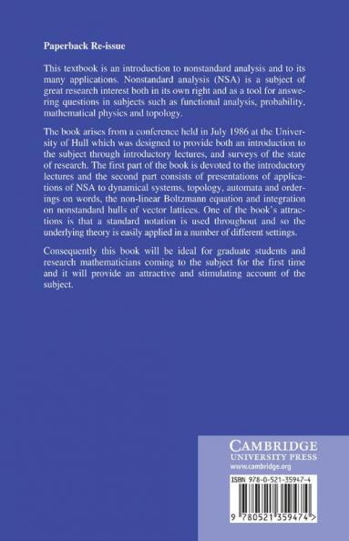 Non-Standard Analysis and Its Applications