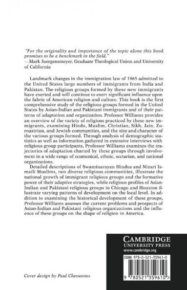Religions of Immigrants from India and Pakistan