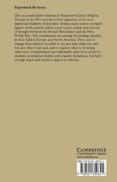 Nineteenth-Century Religious Thought in the West