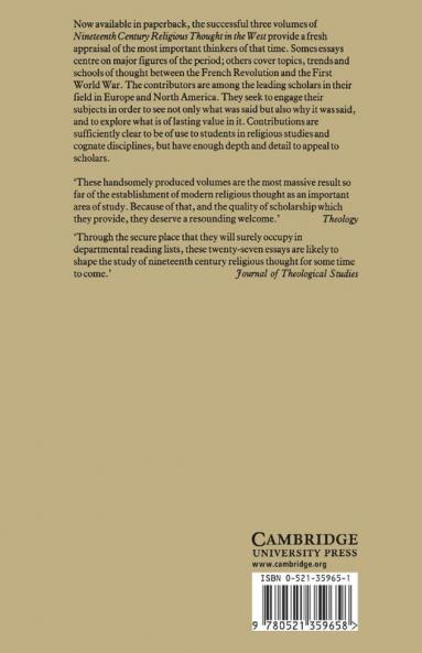 Nineteenth-Century Religious Thought in the West