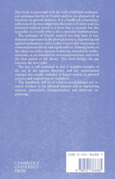 A Handbook of Fourier Theorems