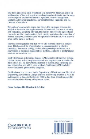 Advanced Mathematical Methods for Engineering and Science Students