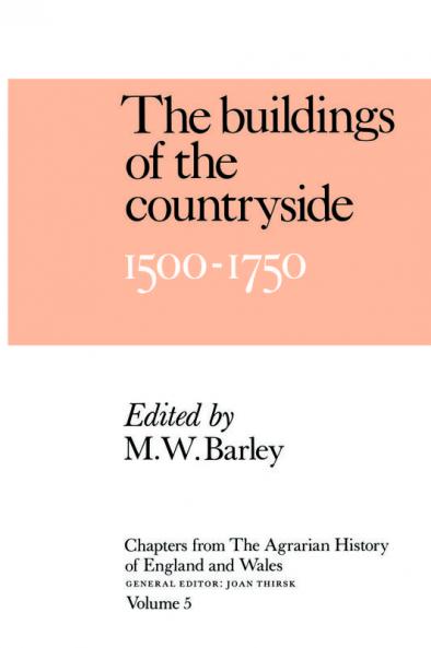 Chapters of the Agrarian History of England and Wales