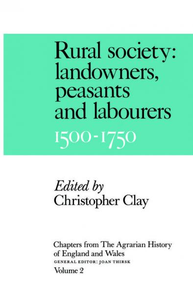 Chapters from the Agrarian History of England and Wales