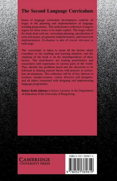 The Second Language Curriculum