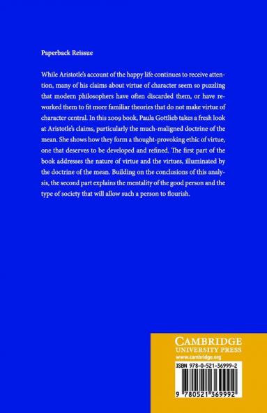 The Virtue of Aristotle's Ethics