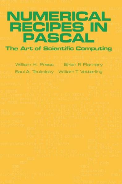 Numerical Recipes in Pascal (First Edition)