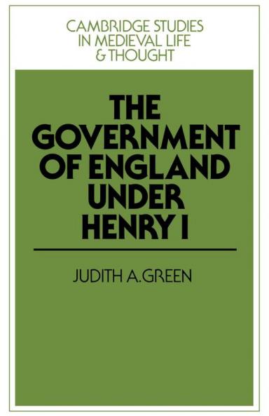 The Government of England Under Henry I