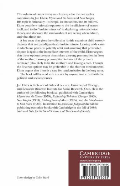 Solomonic Judgements