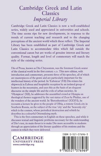 Dio Chrysostom Orations