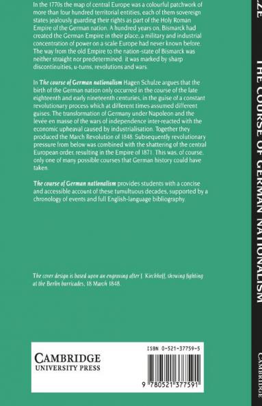 The Course of German Nationalism