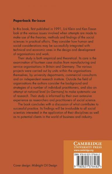 Putting Social Science to Work