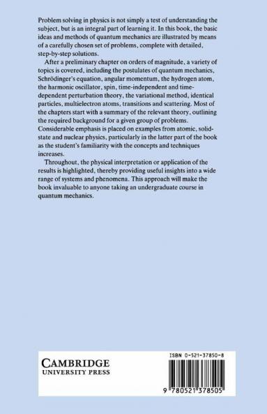 Problems in Quantum Mechanics