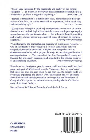 Categorical Perception