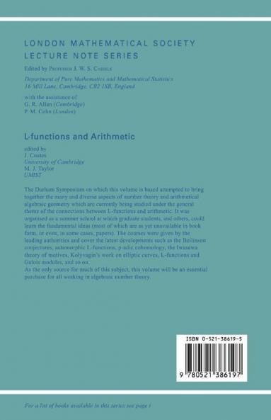 L-Functions and Arithmetic