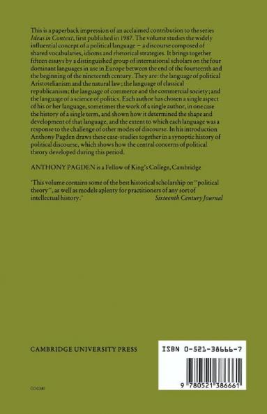 The Languages of Political Theory in Early-Modern Europe