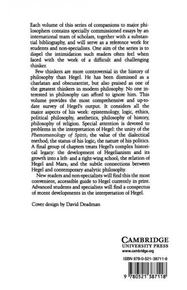 The Cambridge Companion to Hegel