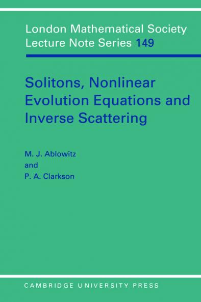 Solitons Nonlinear Evolution Equations and Inverse Scattering