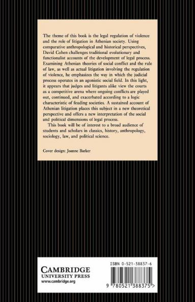 Law Violence and Community in Classical Athens