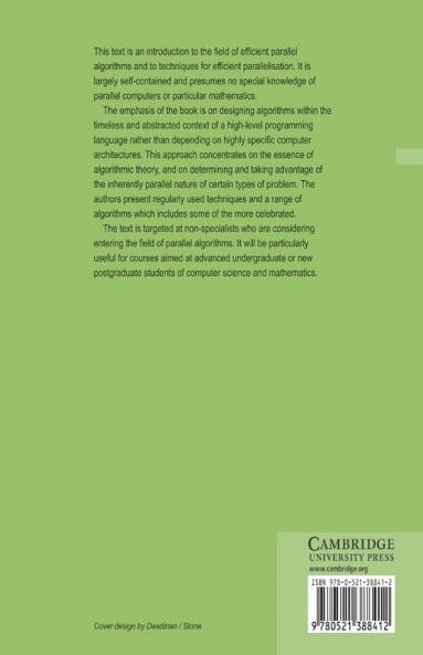 Efficient Parallel Algorithms