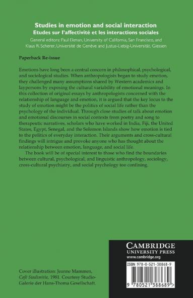 Language and the Politics of Emotion