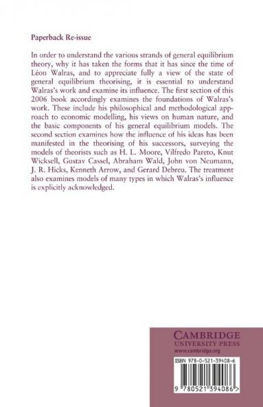 Walrasian Economics