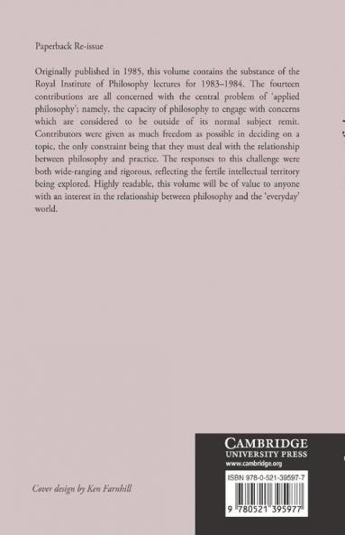 Philosophy and Politics