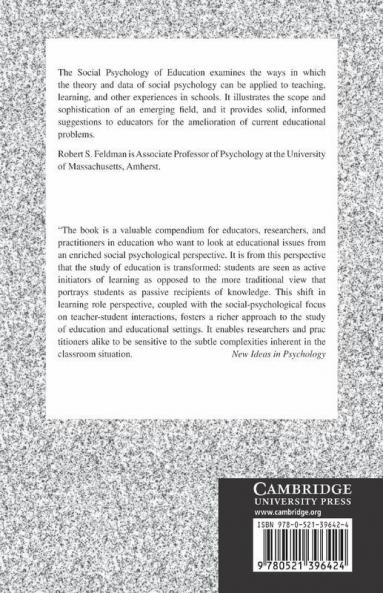 The Social Psychology of Education