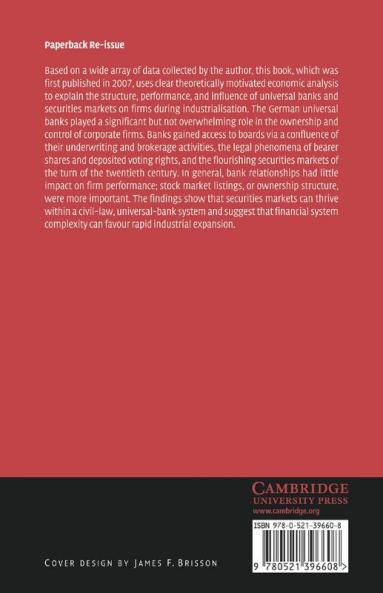 Finance Capitalism and Germany's Rise to Industrial Power