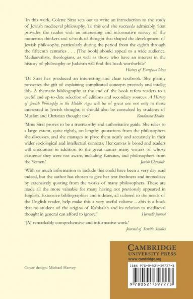 A History of Jewish Philosophy in the Middle Ages