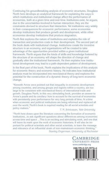 Institutions Institutional Change and Economic             Performance