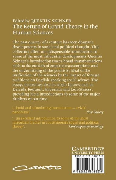 The Return of Grand Theory in the Human Sciences